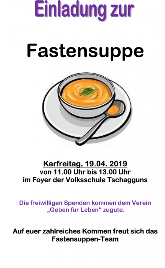 Fastensuppe in Tschagguns