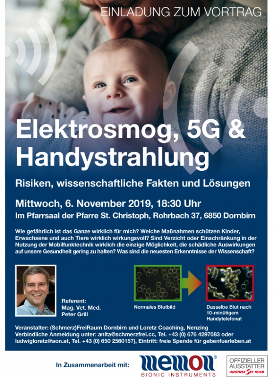 Vortrag Elektrosmog, 5G und Handystrahlung
