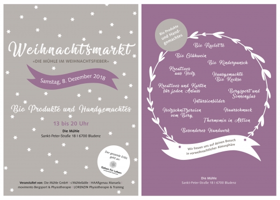 Weihnachtsmarkt Mühle Bludenz