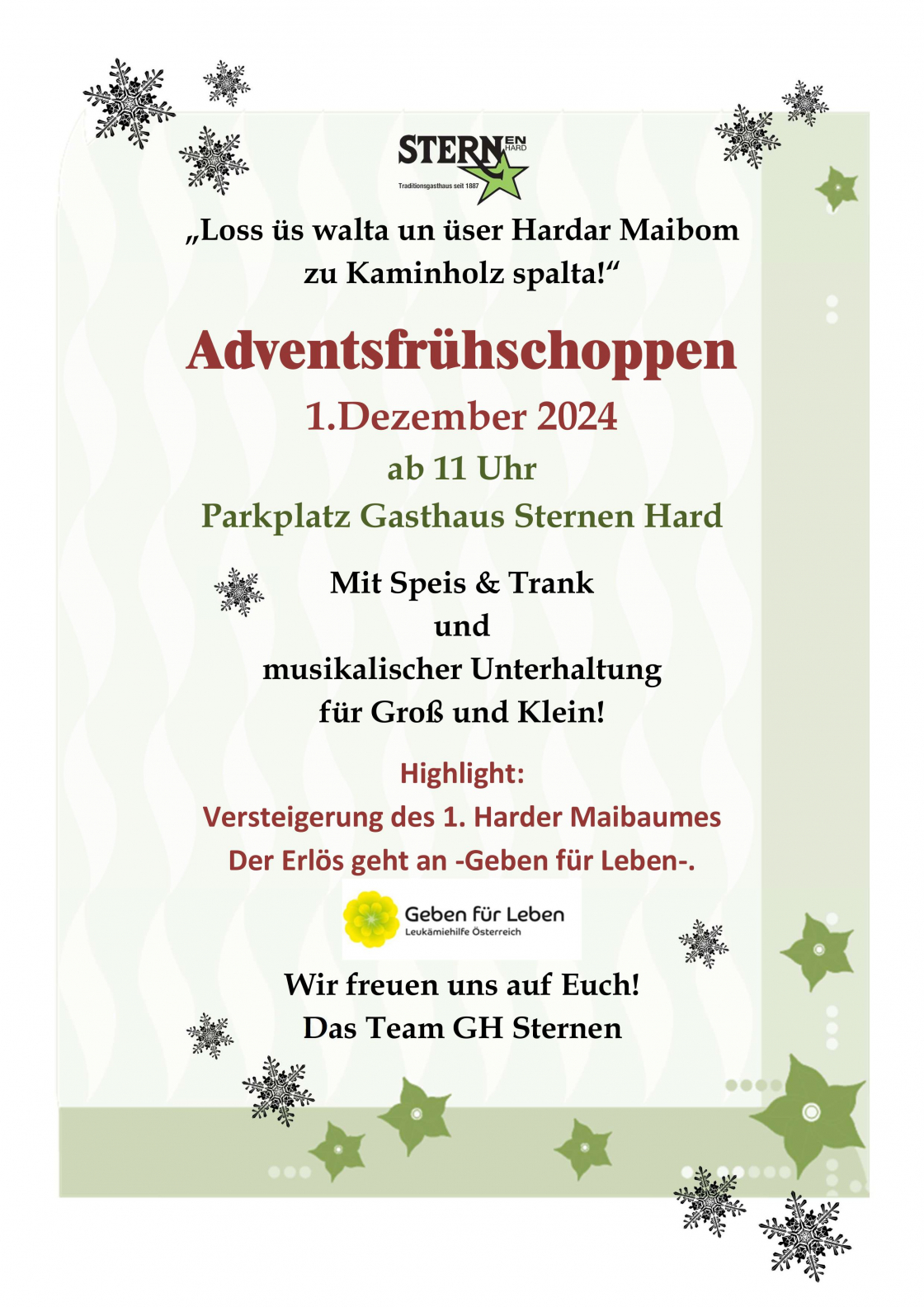Adventsfrühschoppen - GH Sternen in Hard