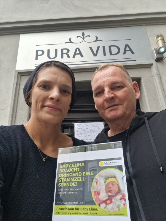 Spendenaktion und Typisierungen bei Pura Vida Feldkirch