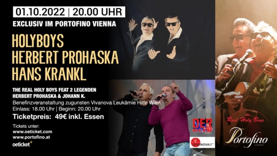 Benefizkonzert mit Holyboys, Herbert Prohaska und Hans Krankl