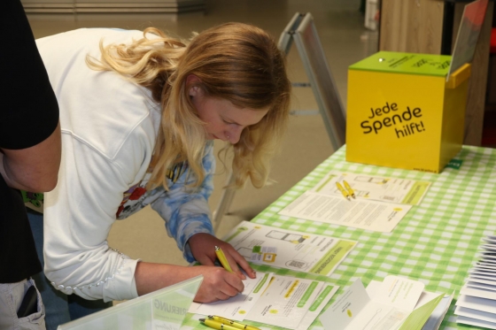 55 Typisierungen und € 1.050 von BayWa Lauterach