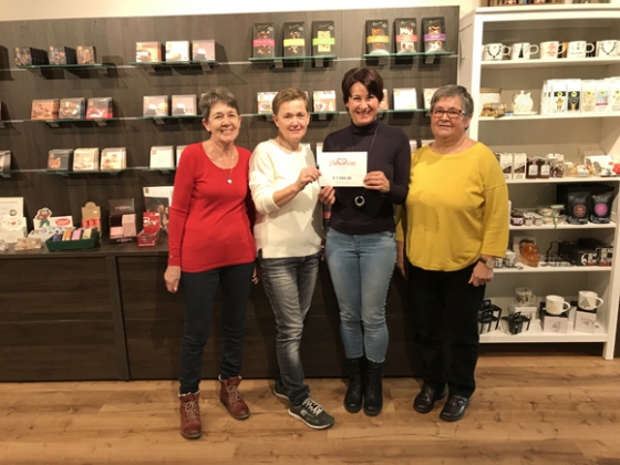 € 1.000,- von den Herzdamen