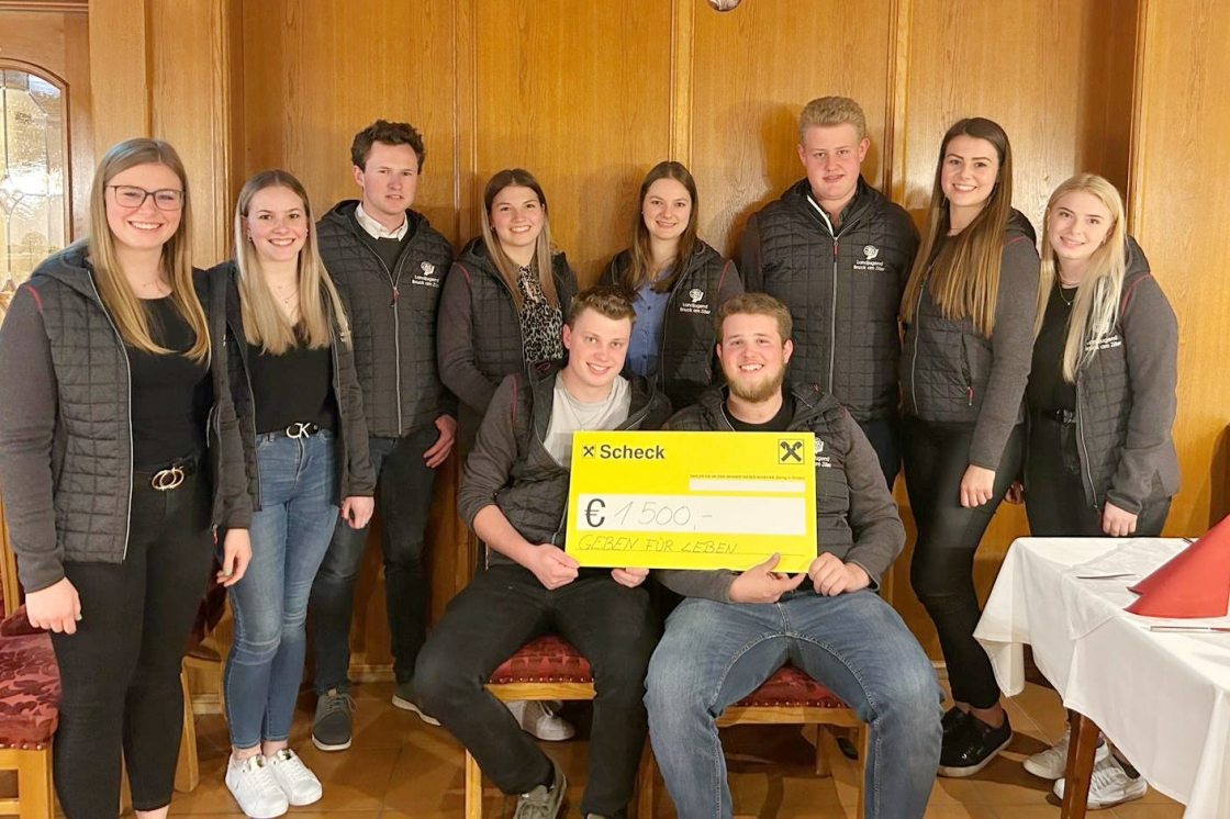 € 1.500 von Landjugend Bruck - Tirol