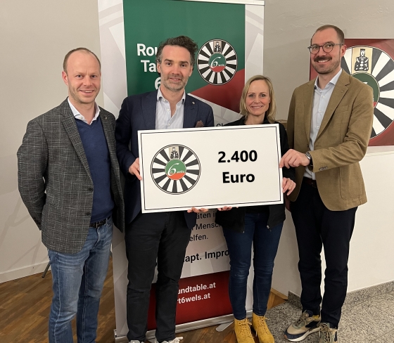 € 2.400 vom Round Table Wels - Oberösterreich