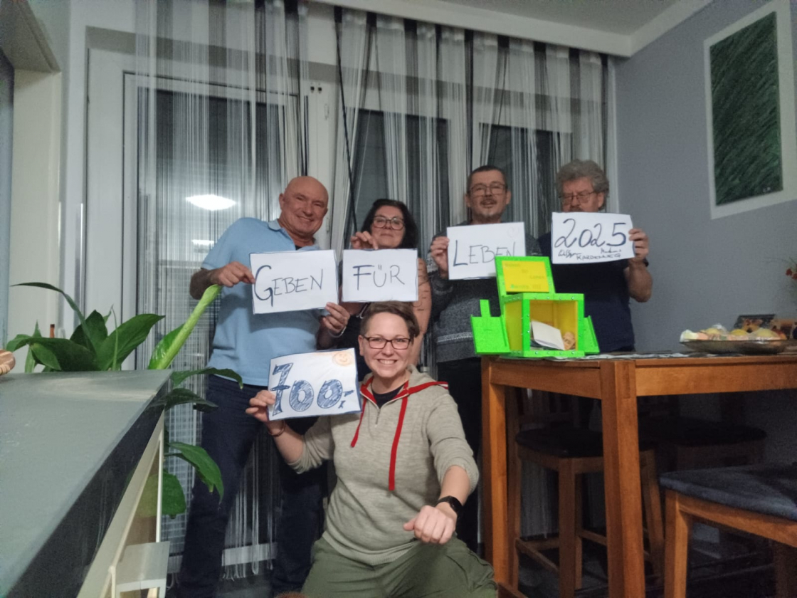 € 700 Spende im Café Geiblinger in St. Georgen/Gusen - Oberösterreich