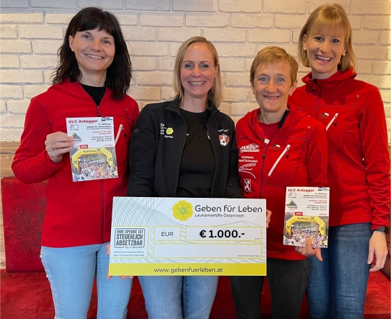 € 1.000 vom Benefizlauf des ULC Ardagger