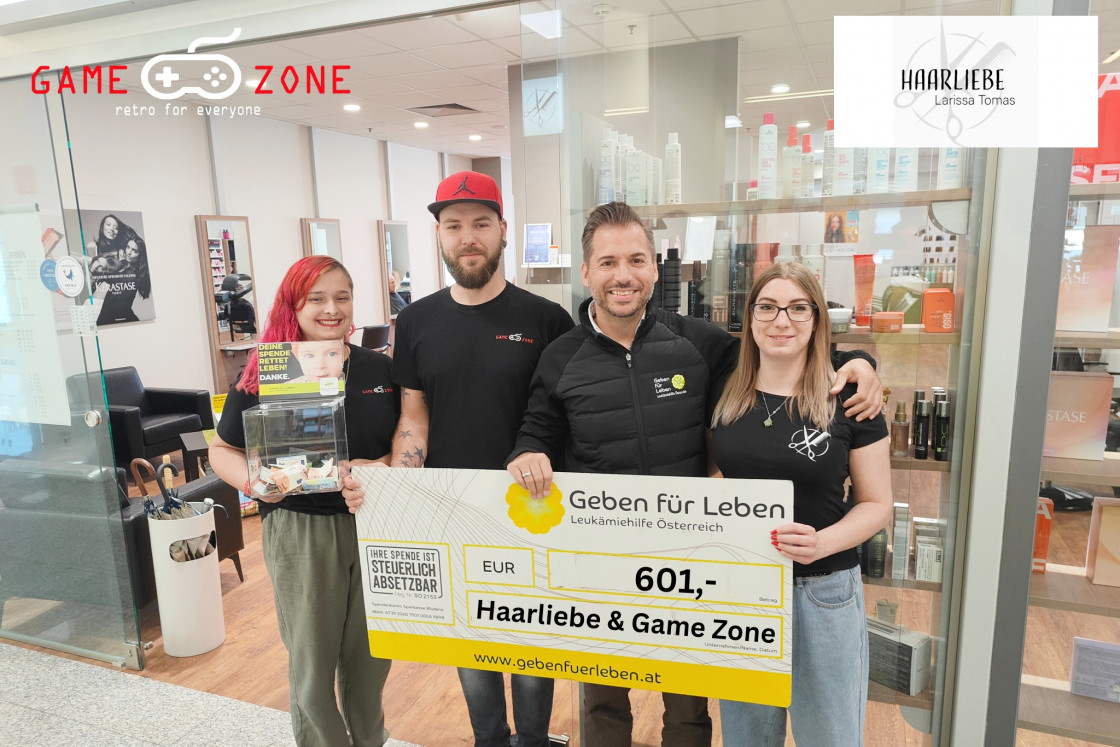 € 601 von Charity-Frisöraktion in Bregenz - Vorarlberg