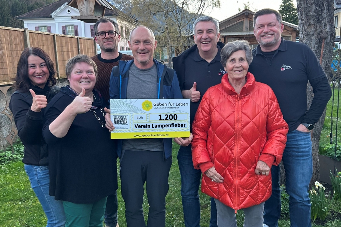€ 600 vom Verein Lampenfieber aus Bludesch - Vorarlberg