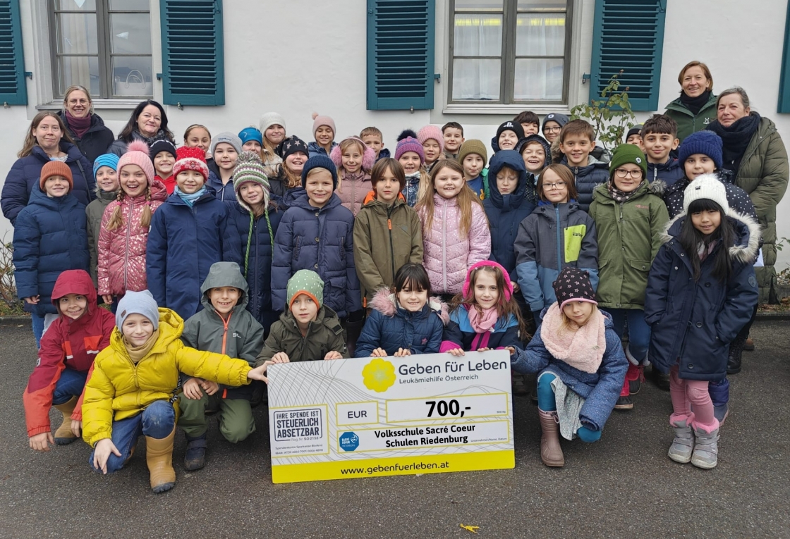 € 700 durch Volksschüler des Sacré-Coeur Riedenburg - Vorarlberg