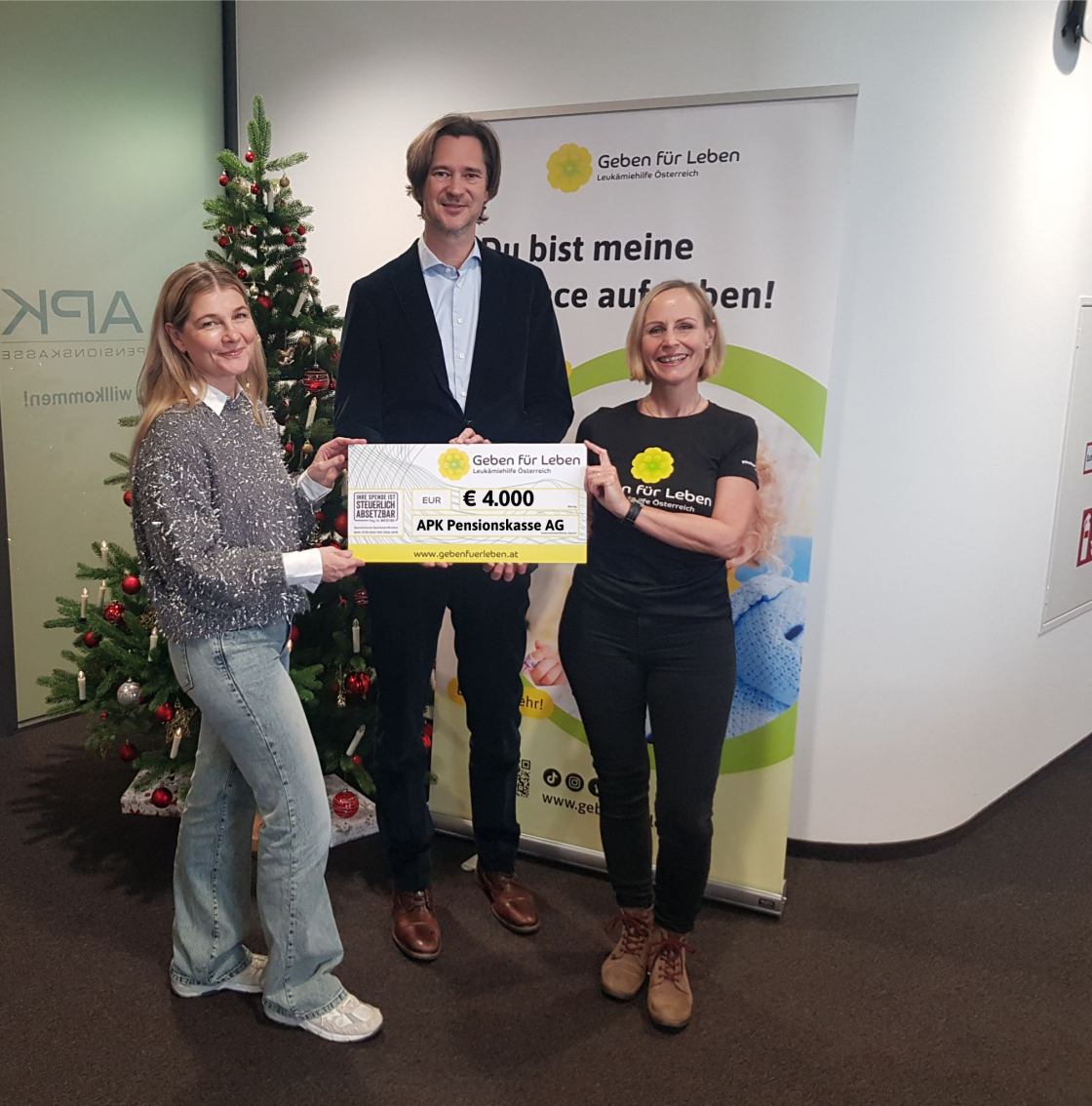 € 4.000 von der APK Pensionskasse AG – Ein großes Dankeschön