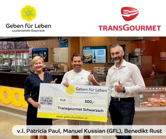 9 Typisierungen & € 500 im Transgourmet Schwarzach / Vorarlberg