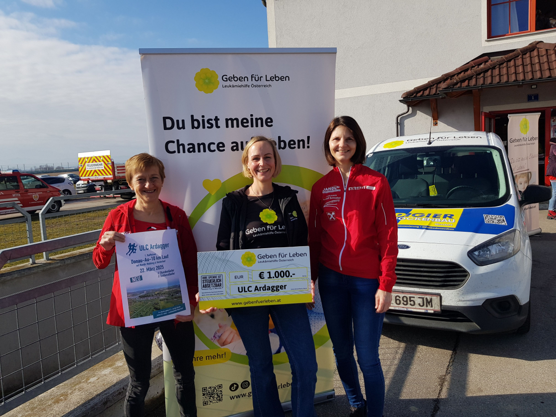 ULC Ardagger spendet € 1.000 beim Donau-Au-10 km Lauf - Niederösterreich