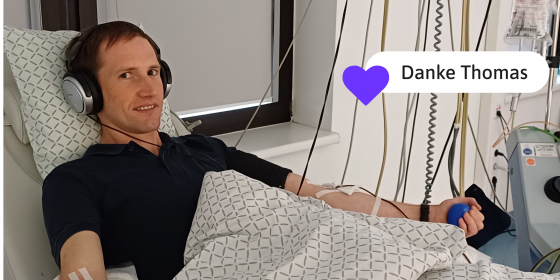 Unser 434. Spender ist Thomas aus Tirol