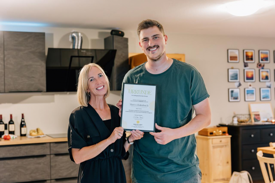 Unser 576. Stammzellspender ist Marco aus Andelsbuch - Vorarlberg