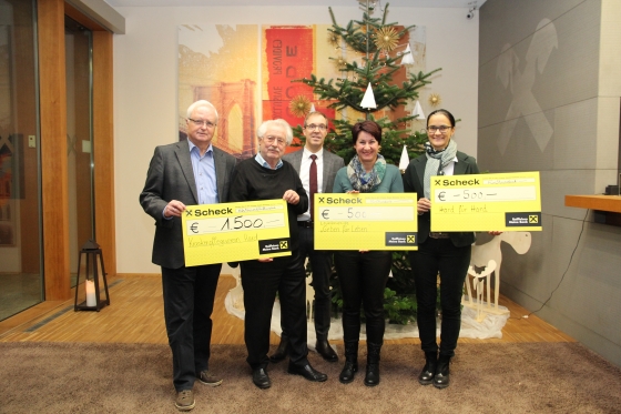 Spende über € 500,- von Raiffeisenbank am Bodensee