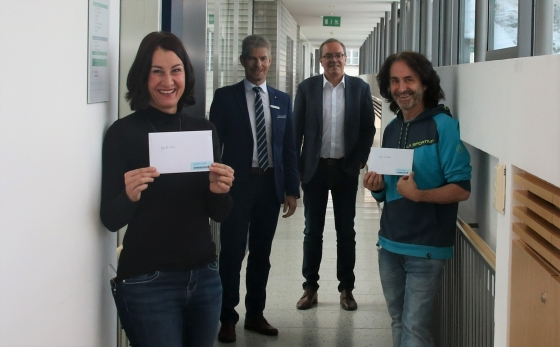 € 2.500,- von der Sparkasse Bludenz nach Weltspartag