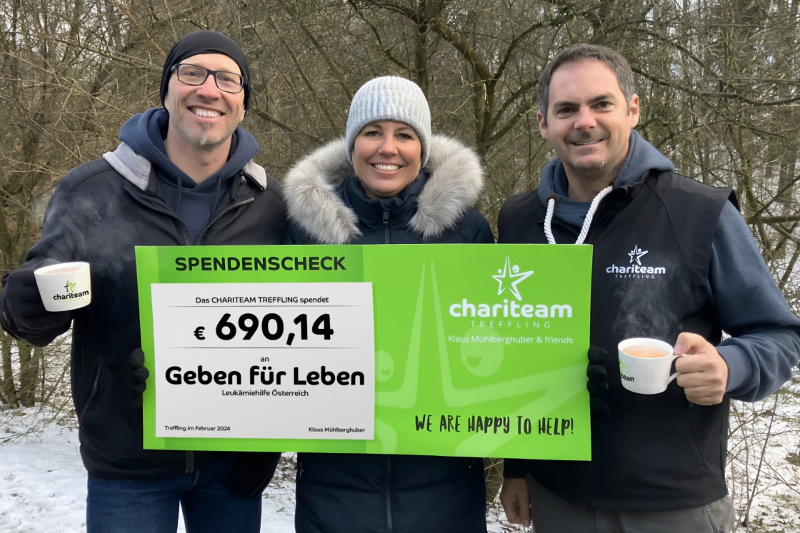 € 690 durch Erlös des Chariteam Treffling - Oberösterreich