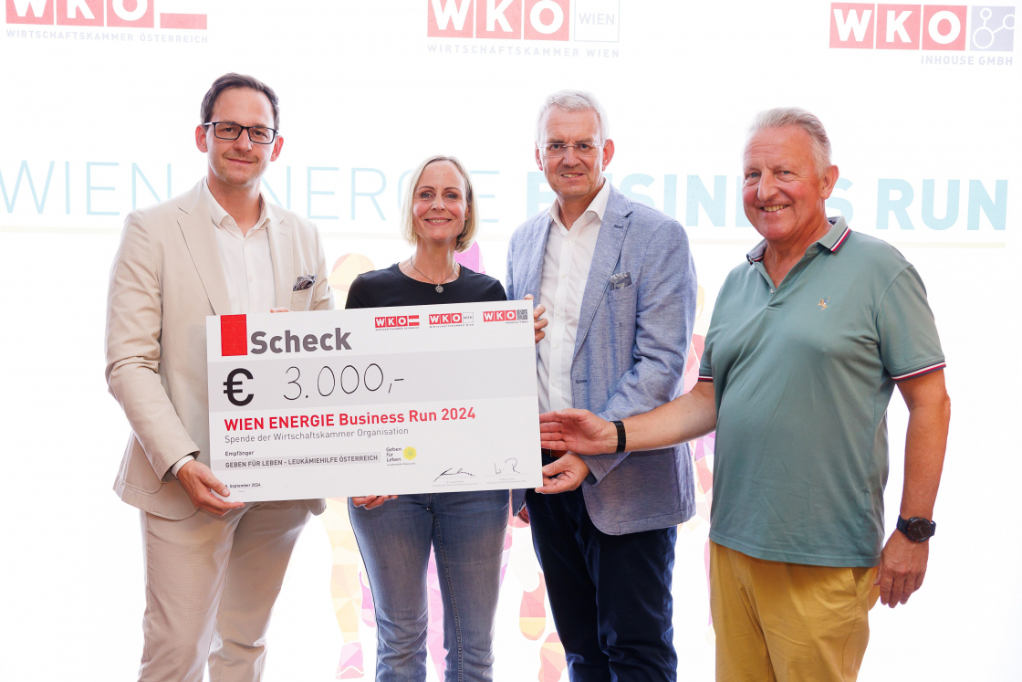 € 3.000 beim Wien Energie Business Run 2024