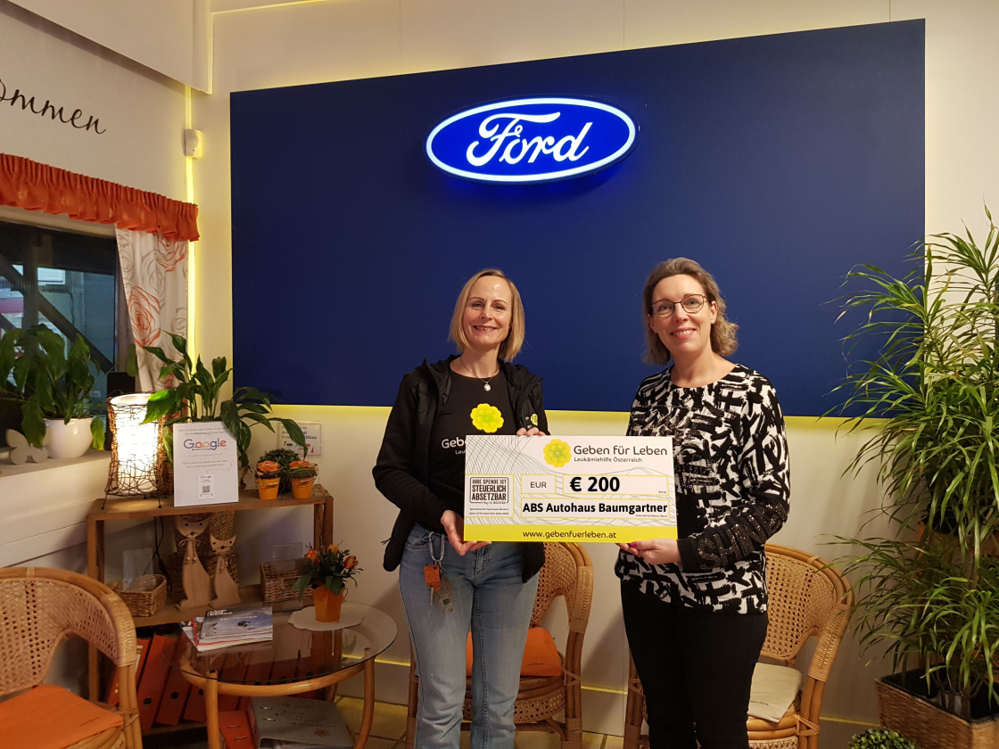 ABS Autohaus Baumgartner in Schwechat: € 200 Spende und schnelle Hilfe für unser Vereinsauto! - Niederösterreich