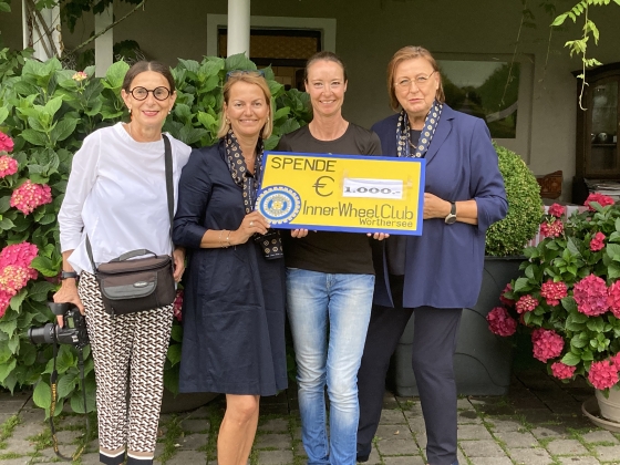 € 1.000,- vom Inner Wheel Club Wörthersee - Kärnten