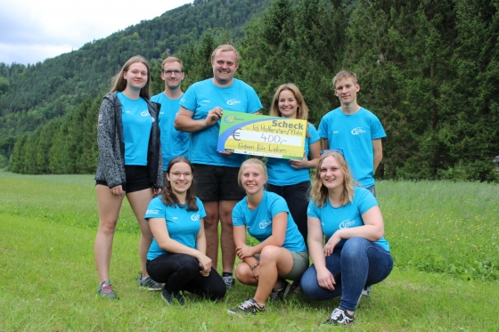 € 400 von der Landjugend Hollenstein / Niederösterreich
