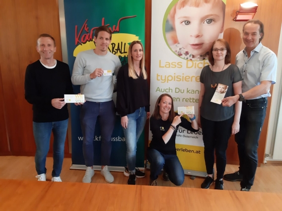 Typisierungsaktion beim Fußballverband Kärnten