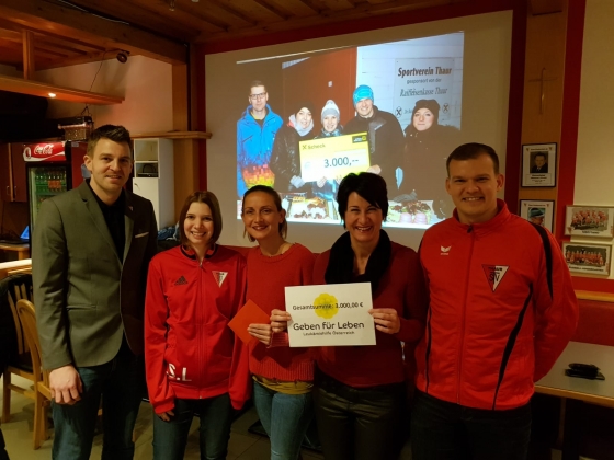 € 3.496,20 durch SV Thaur in Tirol