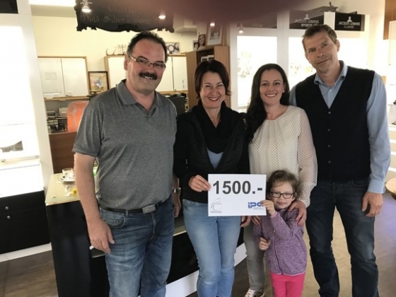 € 1.500,- von Goldschmied Himmer und IPA