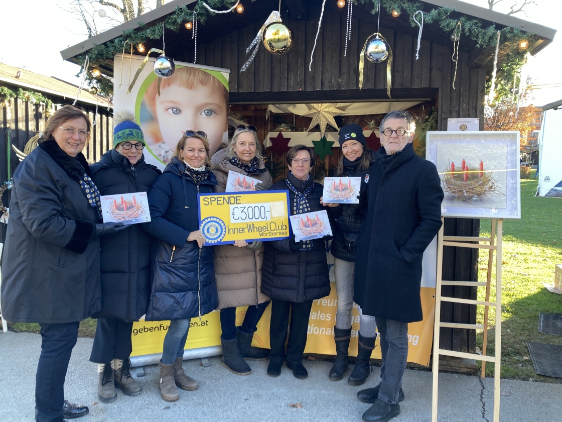 € 3.000,- Spende vom Inner Wheel Club Klagenfurt - Kärnten