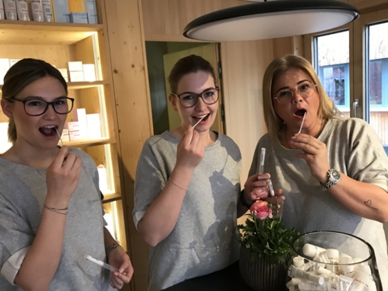 € 150,- Spende und Typisierungen von Evelyn Schön sein in Bezau.