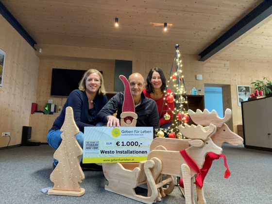 € 1.000 von Westo Installationen - Vorarlberg
