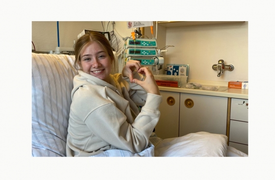 Emily hat ihren Spender gefunden