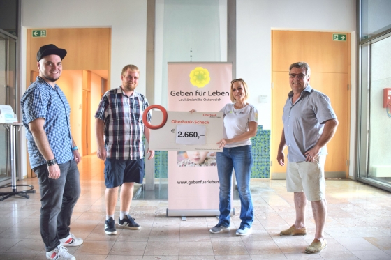 € 2.660,- durch Maibaumverlosung der JG Marchtrenk