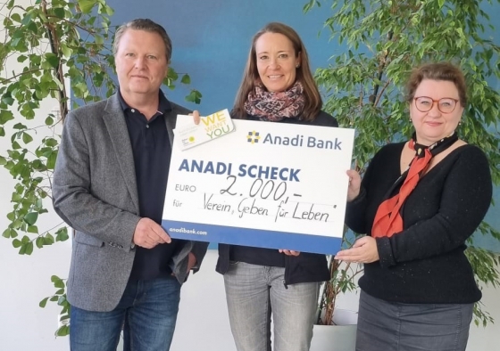 € 2.000,- von der Austrian Anadi Bank - Wien, Kärnten