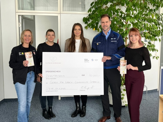 € 10.000 von BMW Steyr und der Karl-Monz-Stiftung- OÖ