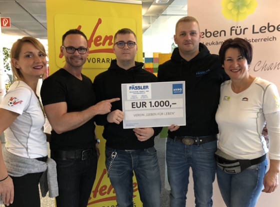 € 1.000,- von Firma Fässler