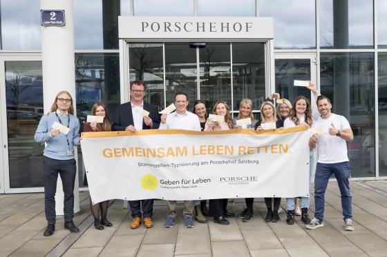 112 Typisierungen und Spende im Porschehof - Salzburg