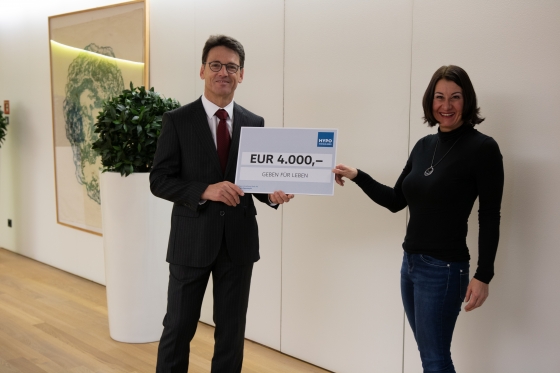 ​€ 4.000,- von der Hypo Vorarlberg