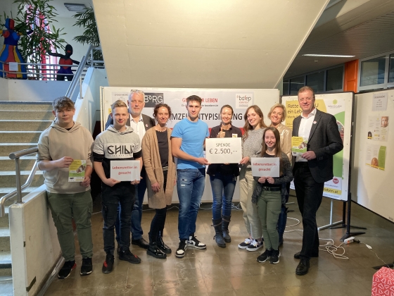 176 Typisierungen und € 2.530 im BORG Klagenfurt - Kärnten