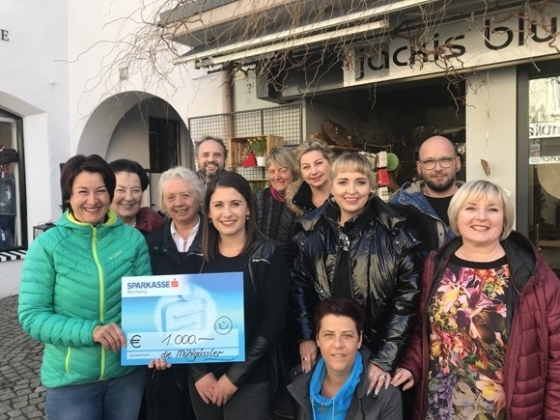 € 1.000,- von den Mühlgässlern Bludenz