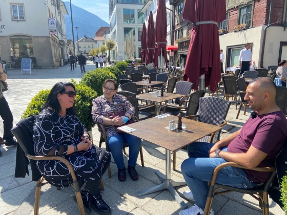 Nenad trifft Empfängerin für ORF Dokumentation