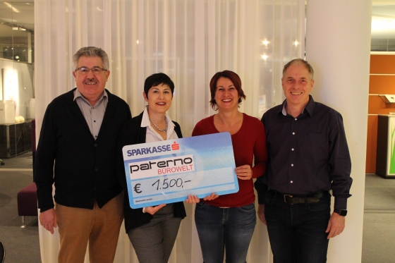 Firma Paterno Bürowelt spendet € 1.500,-!