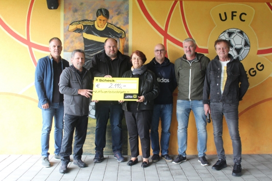 € 2.200,- vom UFC Schönegg in Pöllau