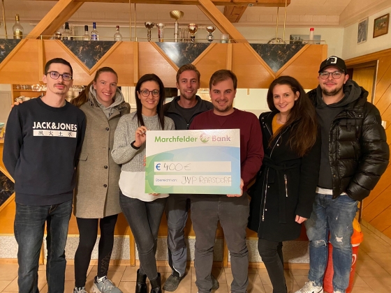 € 400,- vom der JVP Raasdorf - Niederösterreich