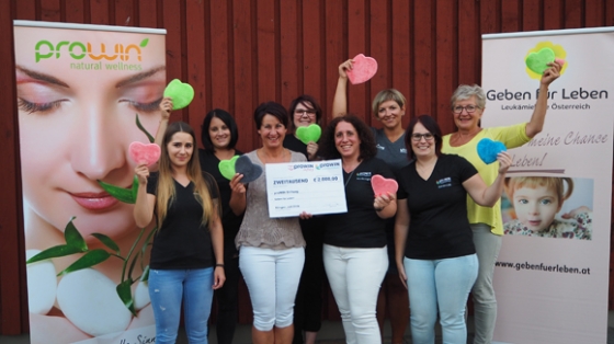 € 2.000,- von den proWIN - Beraterinnen