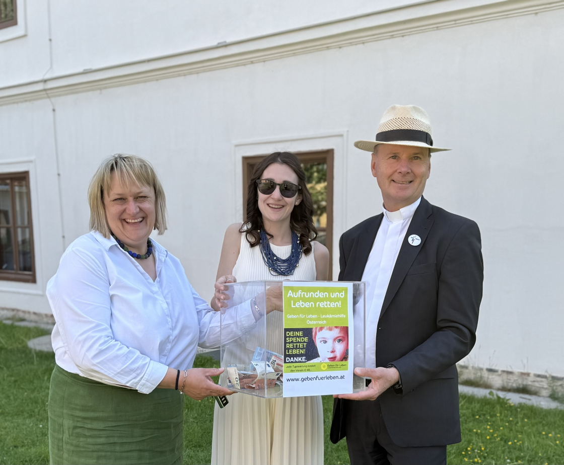 € 530 Spende aus Erstkommunionsprojekt der Volksschule St. Peter, Graz - Steiermark