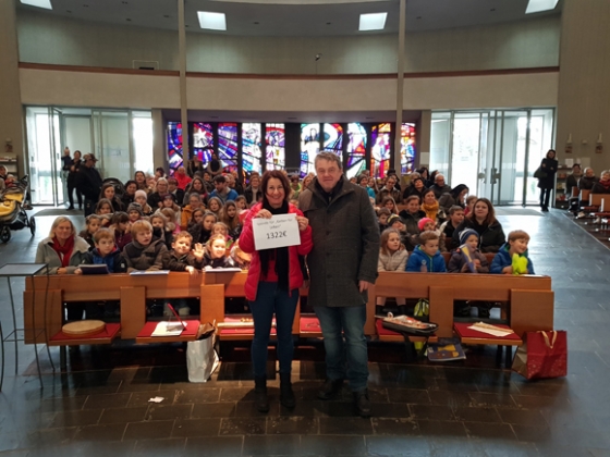 € 1.322,- nach Sammelaktion der Volksschule Dornbirn Schoren