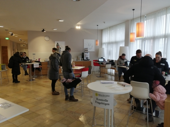 148 Typisierungen im Kolpinghaus in Salzburg